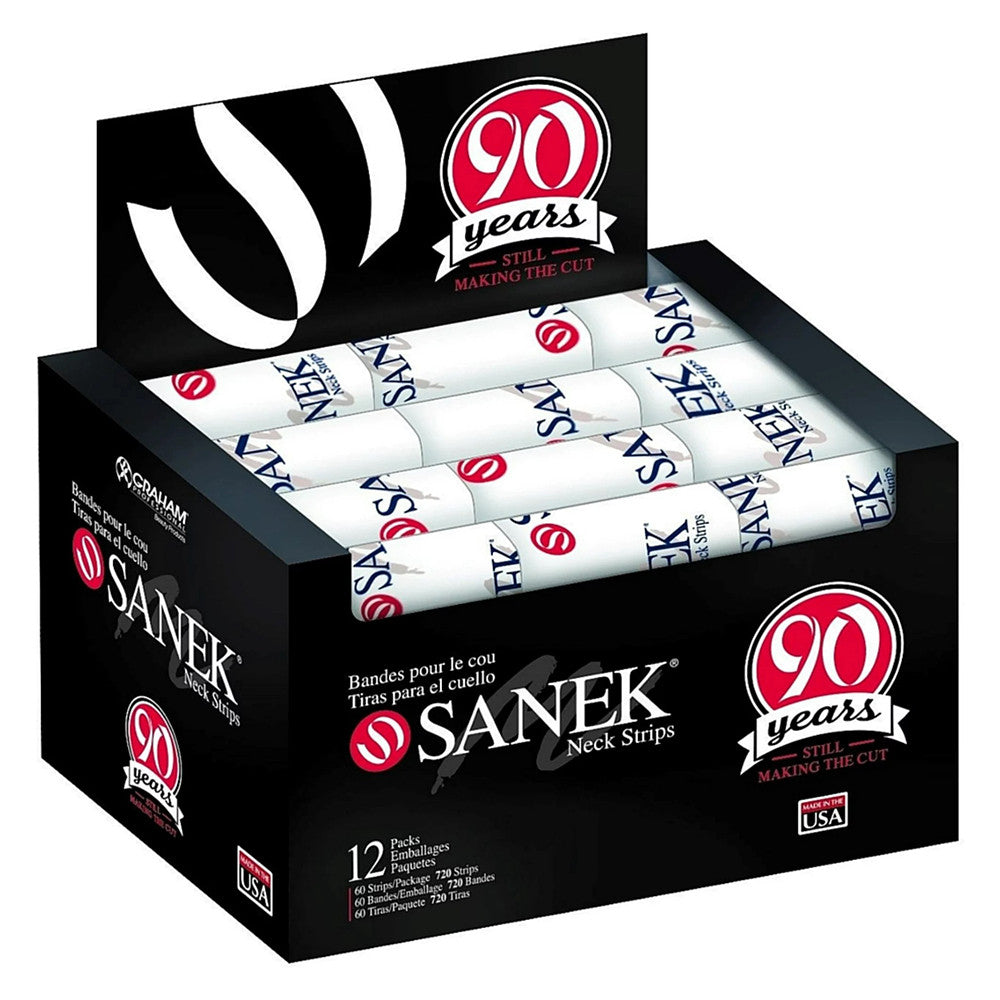 Graham Beauty Sanek Display Neck Strips, 60 Ea, 12 Pack